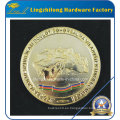 Moneda antigua de encargo del metal 3D